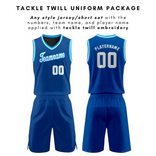 Customized Tackle Twill Logo Basketball Jersey Team Wear - China Sportswear  and Basketball Uniform price
