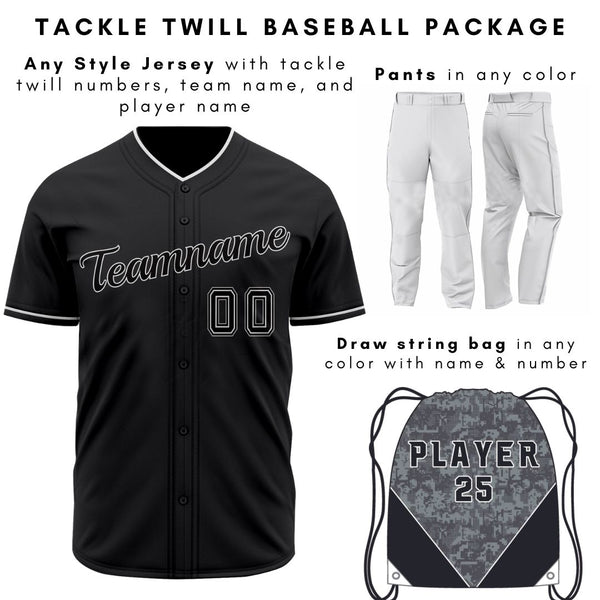 Baseball One Set Customized Tackle Twill Front Numbers for Any