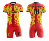 SB 1003 Red/Yellow Sublimation Custom Soccer Jersey Adult & Youth Unisex