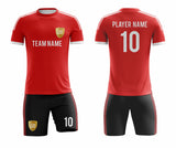 SB 1028 Red/Black Sublimation Custom Soccer Jersey Adult & Youth Unisex