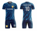 SB 1032 Blue Sublimation Custom Soccer Jersey Adult & Youth Unisex