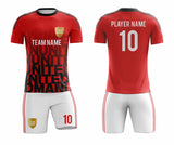 SB 1037 Red/White Sublimation Custom Soccer Jersey Adult & Youth Unisex