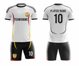 SB 1042 White/Black Sublimation Custom Soccer Jersey Adult & Youth Unisex