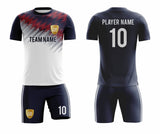 SB 1044 Black/White Sublimation Custom Soccer Jersey Adult & Youth Unisex