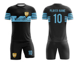 SB 1057 Black Sublimation Custom Soccer Jersey Adult & Youth Unisex