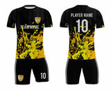 SB 1061 Black/Yellow Sublimation Custom Soccer Jersey Adult & Youth Unisex