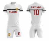 SB 1072 White Sublimation Custom Soccer Jersey Adult & Youth Unisex