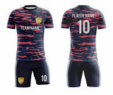 SB 1084 Blue/Pink Sublimation Custom Soccer Jersey Adult & Youth Unisex