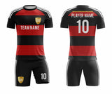 SB 1118 Black/Red Sublimation Custom Soccer Jersey Adult & Youth Unisex