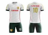 SB 1148 White/Green Sublimation Custom Soccer Jersey Adult & Youth Unisex