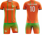 SB 1156 Orange/Green Sublimation Custom Soccer Jersey Adult & Youth Unisex