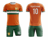 SB 1171 Orange/Green Sublimation Custom Soccer Jersey Adult & Youth Unisex