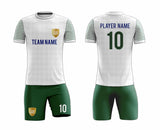 SB 1242 Green/White Sublimation Custom Soccer Jersey Adult & Youth Unisex