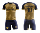 SB 1247 Blue/Gold Sublimation Custom Soccer Jersey Adult & Youth Unisex