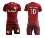 SB 1250 Red Sublimation Custom Soccer Jersey Adult & Youth Unisex