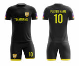 SB 12784 Black Sublimation Custom Soccer Jersey Adult & Youth Unisex