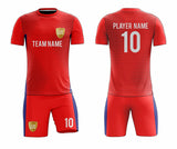 SB 12823 Red Sublimation Custom Soccer Jersey Adult & Youth Unisex