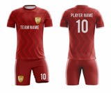 SB 12837 Red Sublimation Custom Soccer Jersey Adult & Youth Unisex