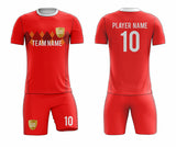 SB 12840 Red Sublimation Custom Soccer Jersey Adult & Youth Unisex