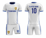 SB 12853 White Sublimation Custom Soccer Jersey Adult & Youth Unisex