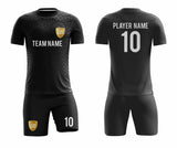 SB 12865 Black Sublimation Custom Soccer Jersey Adult & Youth Unisex