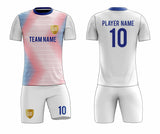 SB 12873 White Sublimation Custom Soccer Jersey Adult & Youth Unisex