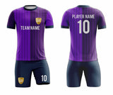 SB 12880 Purple and Navy Sublimation Custom Soccer Jersey Adult & Youth Unisex