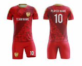 SB 12883 Red Sublimation Custom Soccer Jersey Adult & Youth Unisex