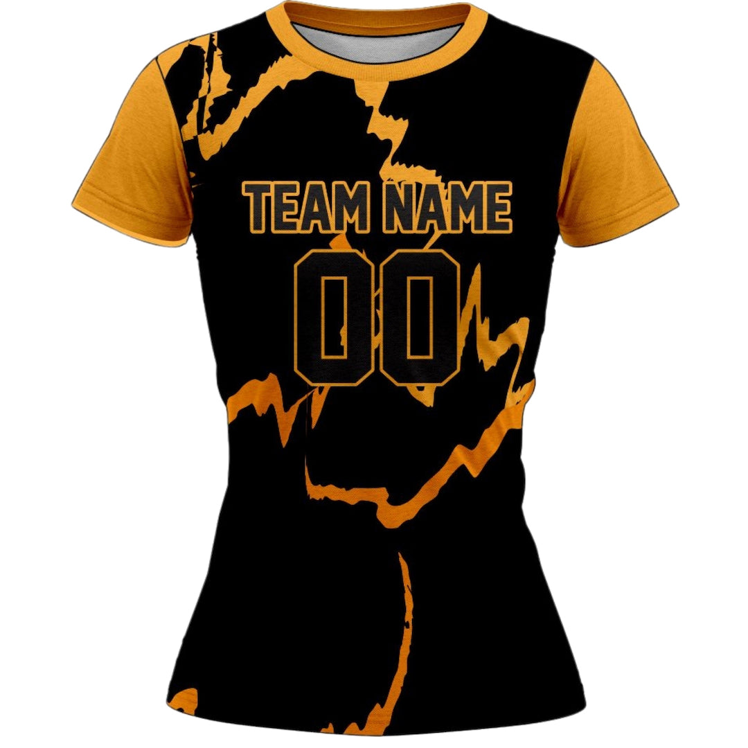 VJ136 Custom Black Volleyball Jersey - Adult & Youth Unisex