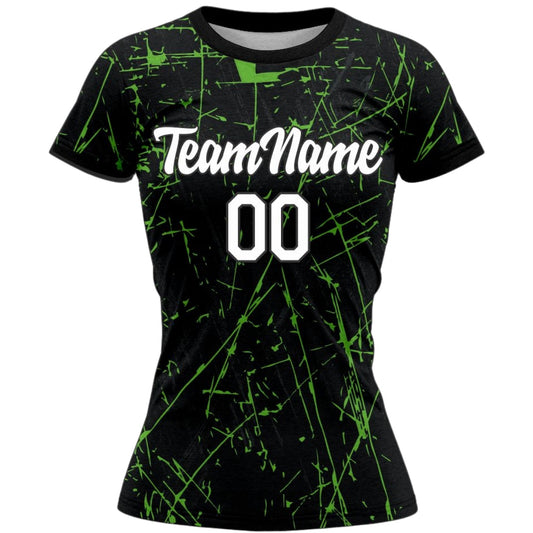 VJ150 Custom Black Volleyball Jersey - Adult & Youth Unisex