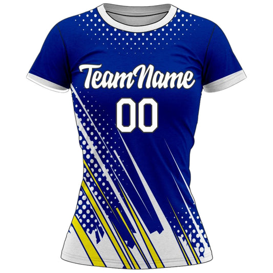 VJ145 Custom Blue Volleyball Jersey - Adult & Youth Unisex