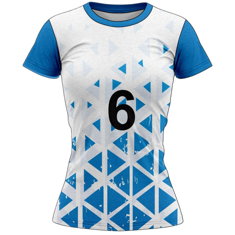 VJ147 Custom White Volleyball Jersey - Adult & Youth Unisex