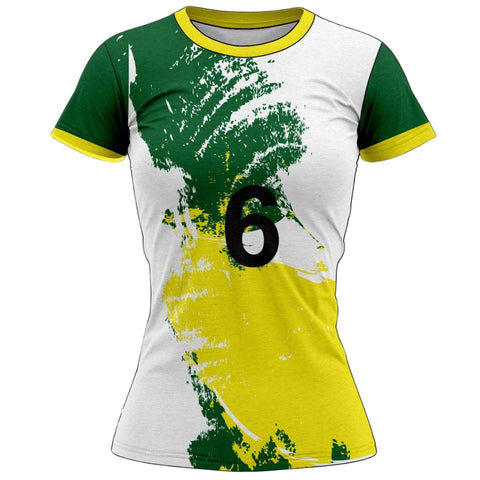 VJ134 Custom White Volleyball Jersey - Adult & Youth Unisex