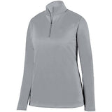 Ladies Wicking Fleece Pullover Athletic Grey Softball