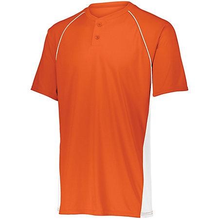 Custom Orange Baseball Jersey with White PIPING. Personalized with Your Team As A Baseball Logo, Player Name and Numbers