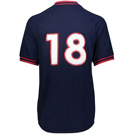 3-Color Custom Baseball Jersey Royal Blue, Scarlet Red, White, Dark Green, Gold, Navy, Purple | Team, Player Name & Numbers
