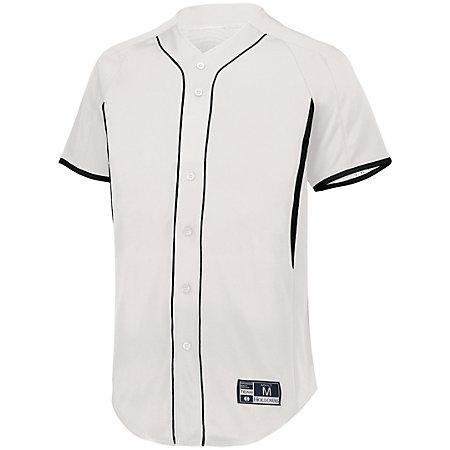 Game7 Full-Button baseball Jersey - White