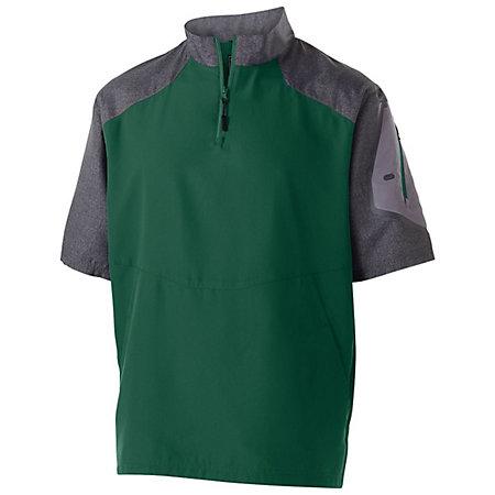 Raider Short Sleeve Pullover Carbon Print/forest Adult Baseball