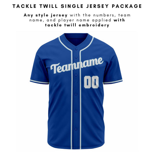 Tackle Twill Embroidery Single Jersey Package