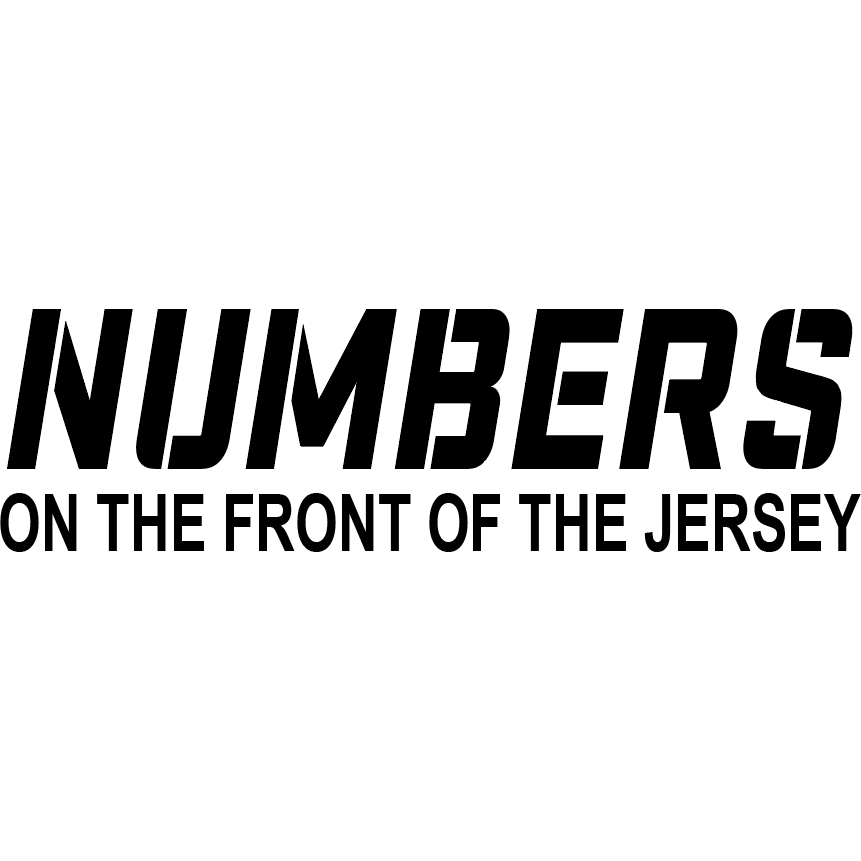 Numbers On The Front Of The Baseball Jersey – Fc Sports